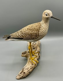 Standing Yellowlegs Shorebird by Reid Higgins