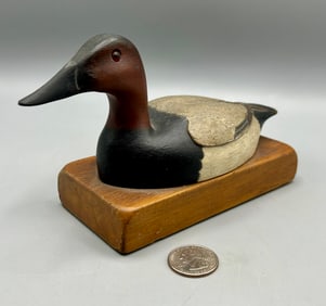 Miniature Canvasback Drake by Dr. Hill