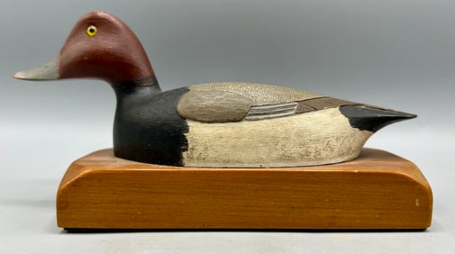 Miniature Redhead Drake Paperweight by Dr. Hill