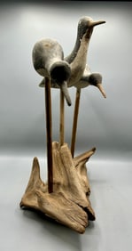 Three Old Shorebird Decoys from Plymouth, MA