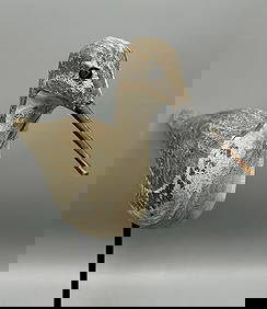 Painted Wood Stickup Decoy of a Dunlin Painted Wood Stickup Decoy of a Dunlin