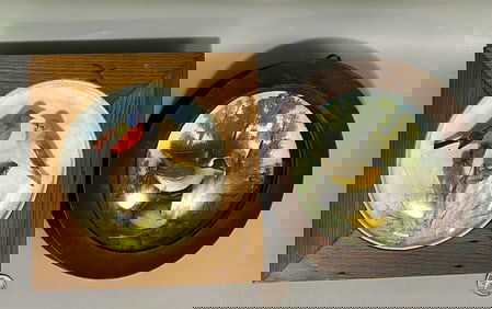 Early Double Bird Plaques by Arthur Peltier