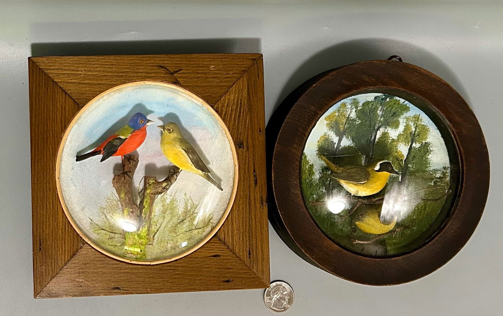 Early Double Bird Plaques by Arthur Peltier (1 of 4)