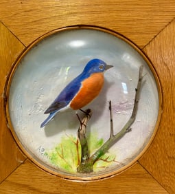 Two Bird Plaques by Arthur Peltier