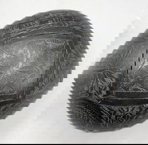 Old Hand Carved Coconut "U.S.A..,1913" (1 of 4)