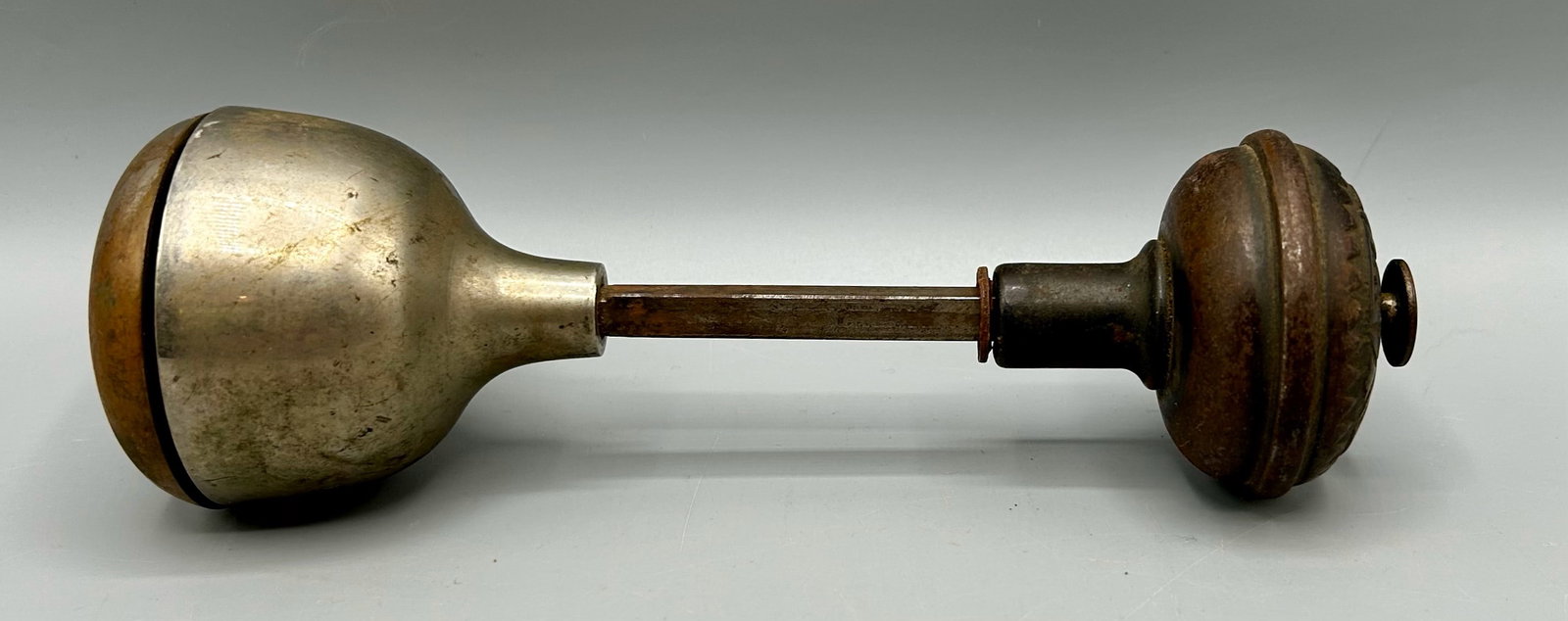 Antique Door Bell in a Door Knob Set (1 of 5)