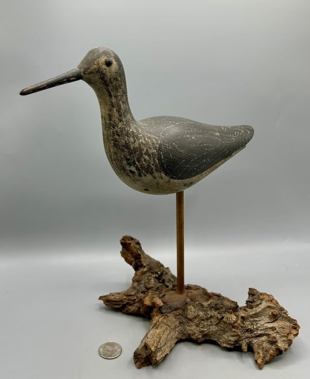 Greater Yellowlegs Shorebird Decoy from Cape Cod (1 of 4)