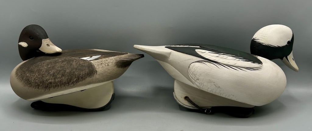 Pair of Bufflehead Decoys by Marty Collins (1 of 4)