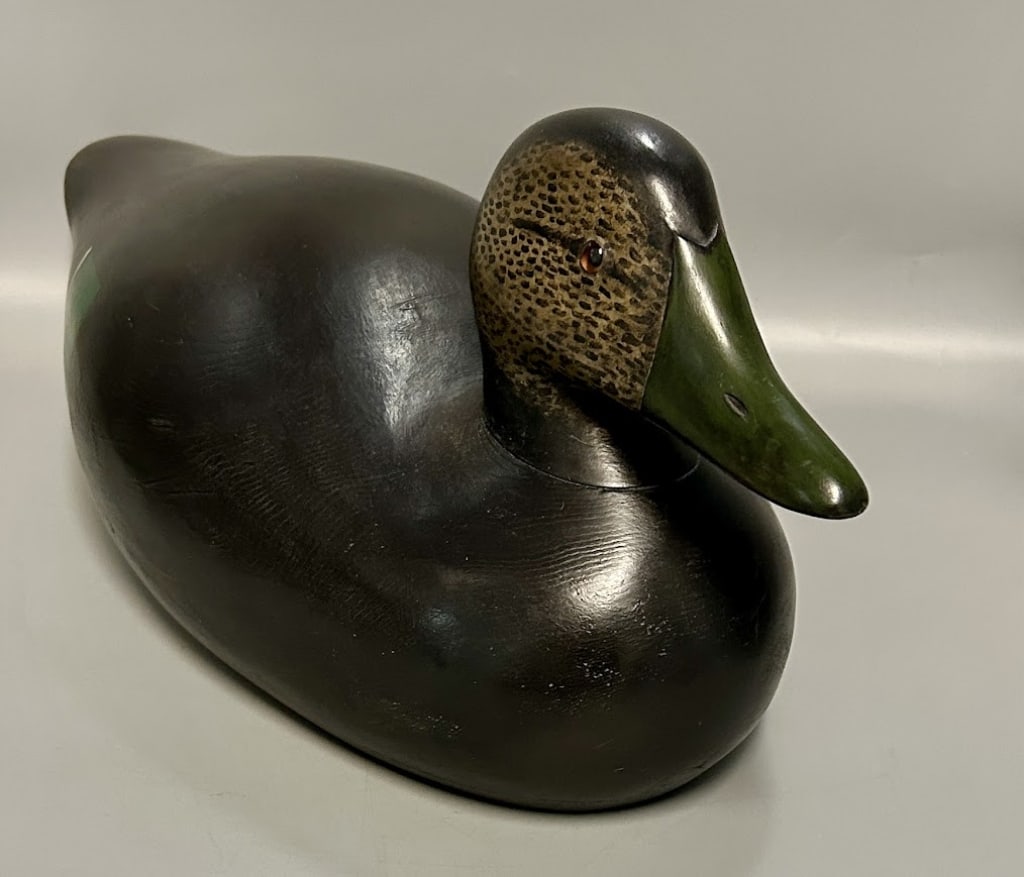 Fine Black Duck Decoy by Alan Raymond (1 of 4)