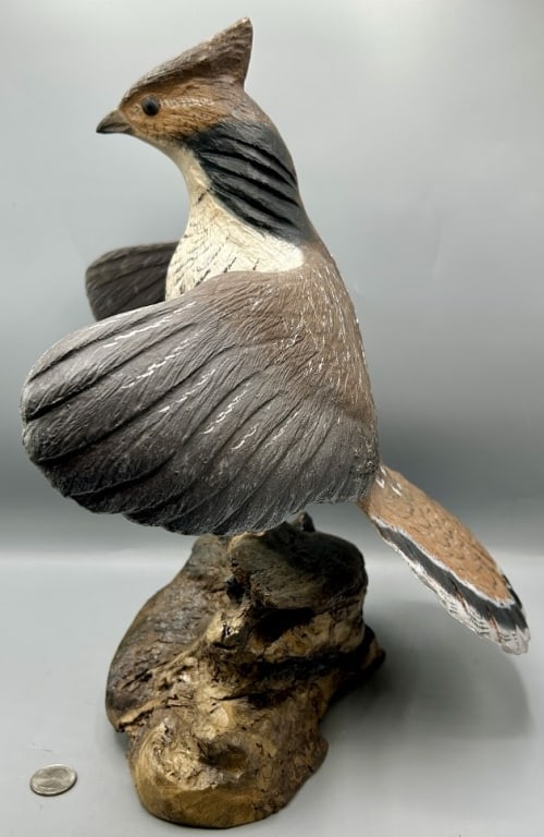 Life Size Drumming Ruffed Grouse by Casey Edwards (1 of 4)