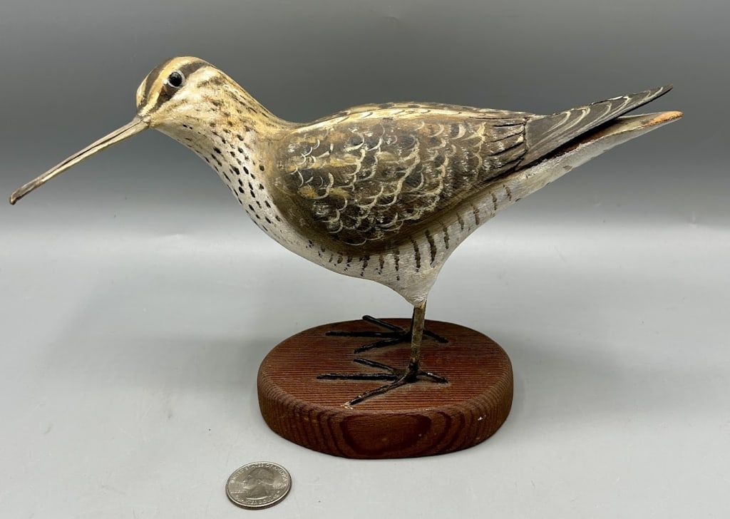 Common Snipe Carving by Peter Peltz (1 of 4)