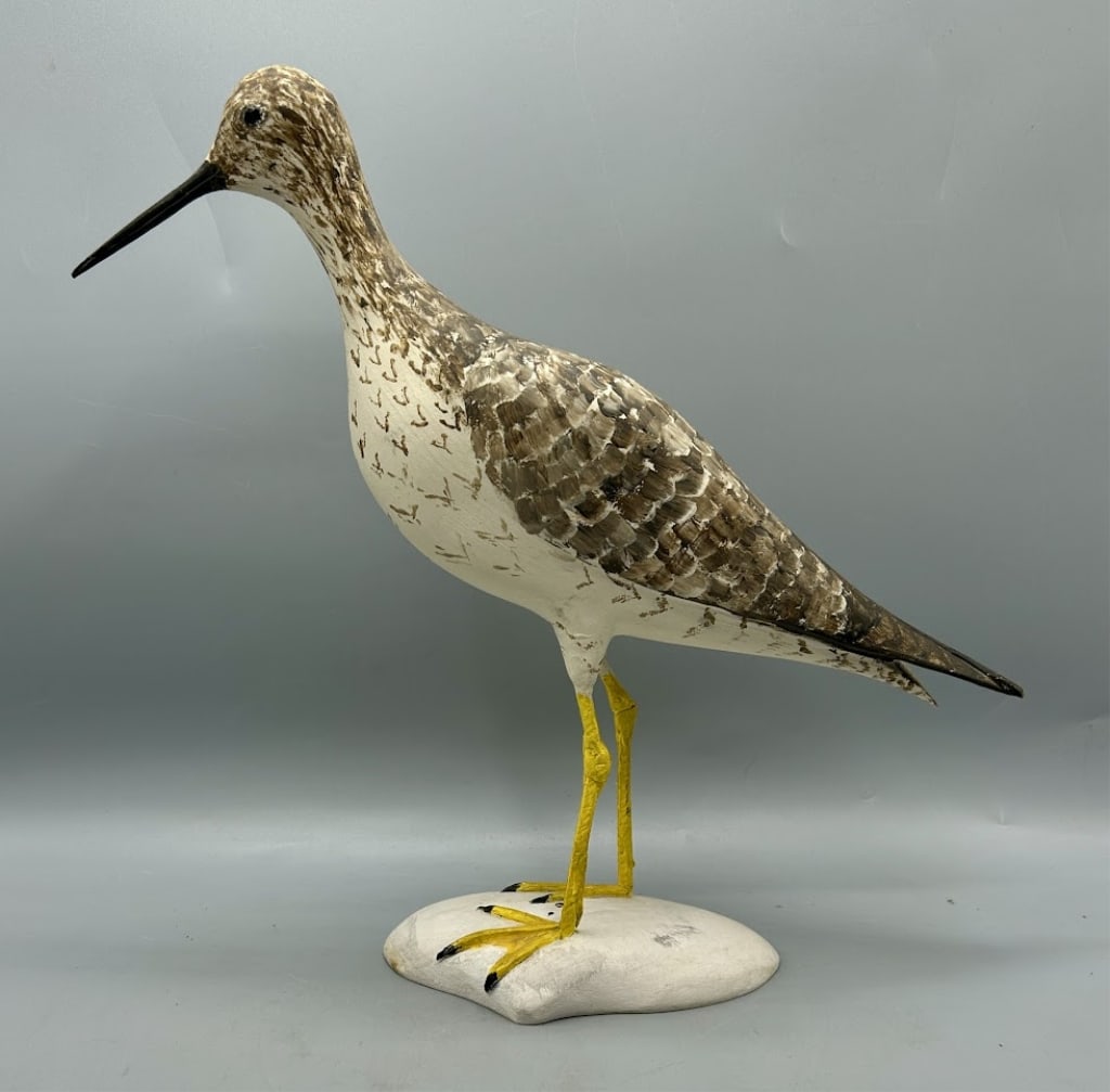 Yellowlegs Mantle Carving by Anne Pontier (1 of 4)