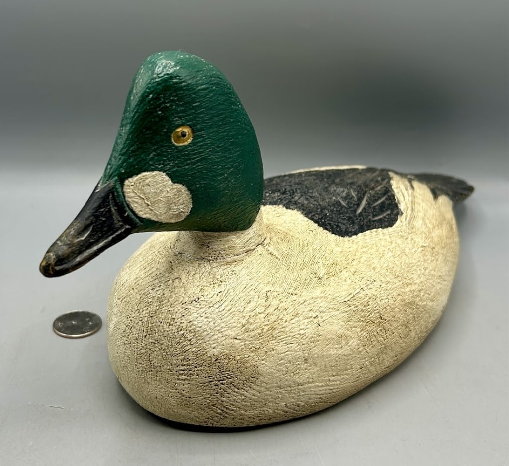 Common Goldeneye Drake Decoy signed "BL" (1 of 5)