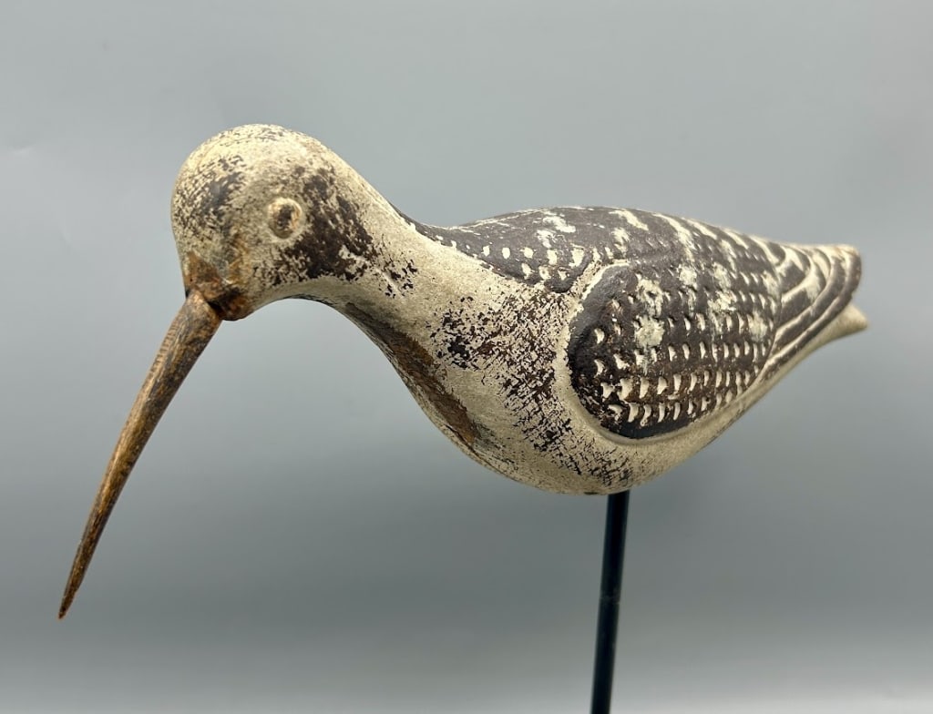 Rare Hollow Shorebird Decoy by the Duckoy Mfg. Co (1 of 5)