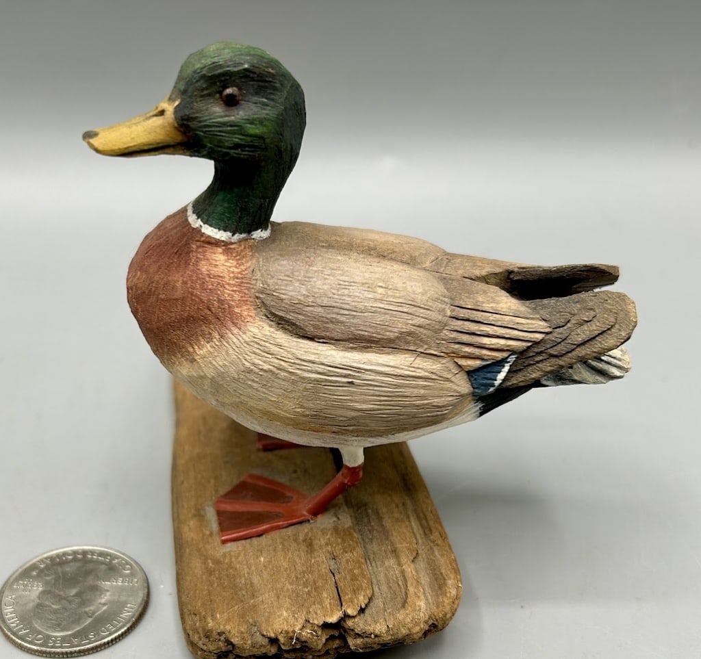 Miniature Mallard Drake Carving by Stan Sparre (1 of 5)