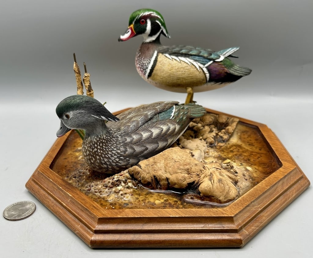 Pair of Miniature Wood Ducks by Larry Tawes Jr. (1 of 5)