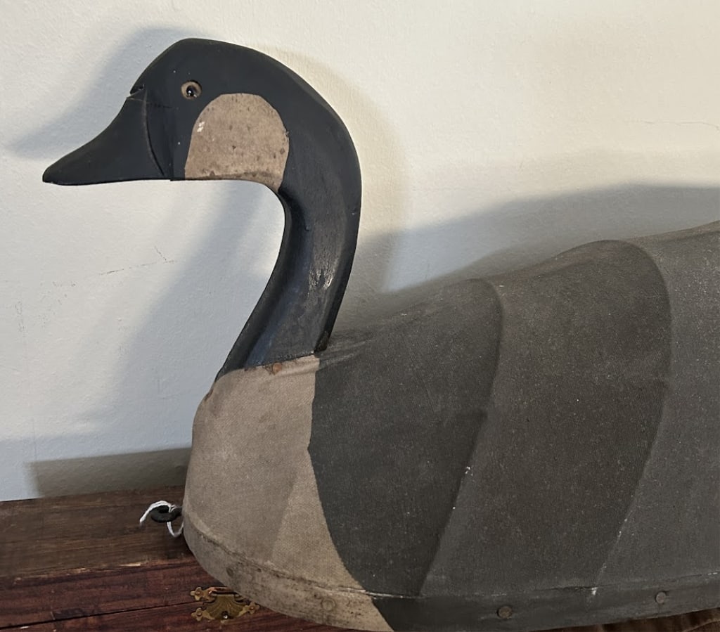 Early Canvas over Wire Frame Canada Goose from NC (1 of 5)