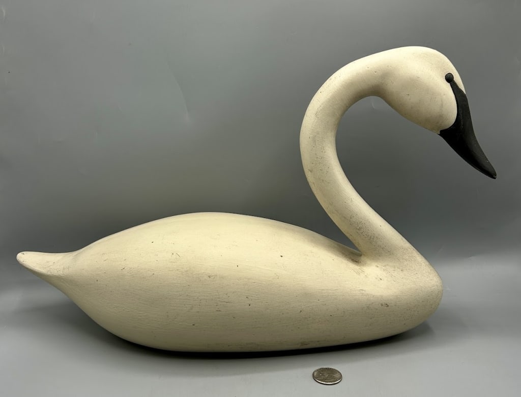 Half Size Swan Decoy by John R. Holloway (1 of 4)