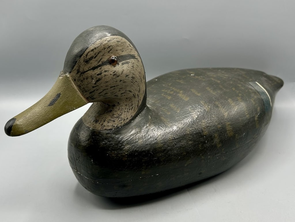 Black Duck Drake Decoy by L. Dipper Ortley (1 of 4)