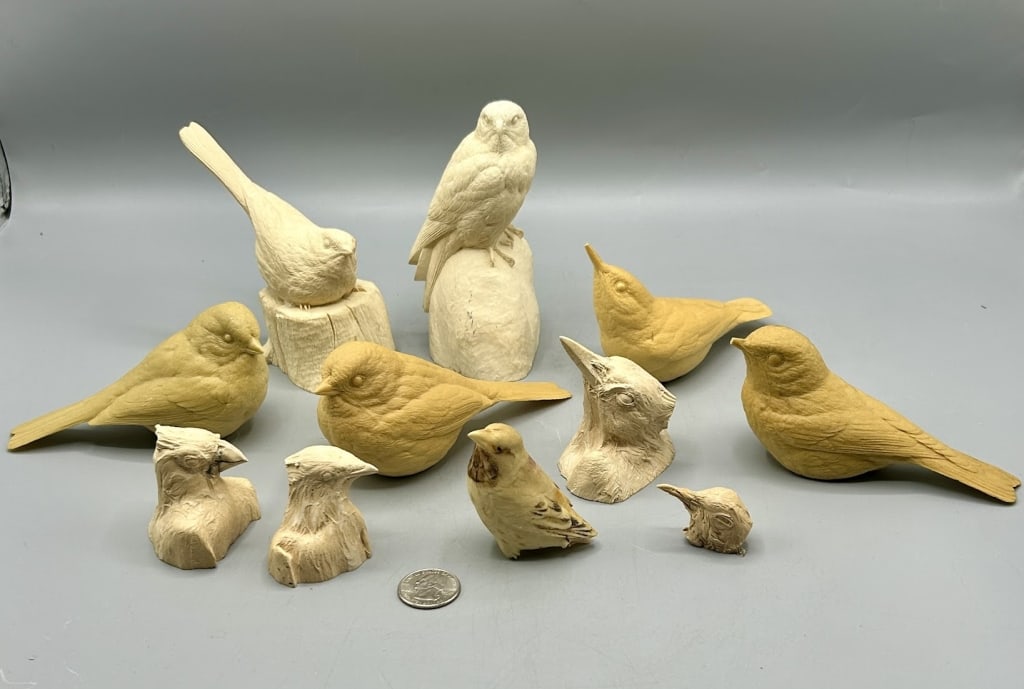 Thirty Cast Waterfowl Study Bills and Birds (1 of 2)