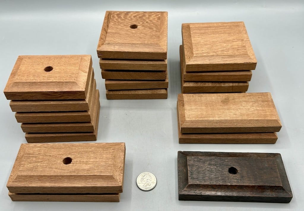 Eighteen Wooden Bases and Turnings for Carvings (1 of 2)