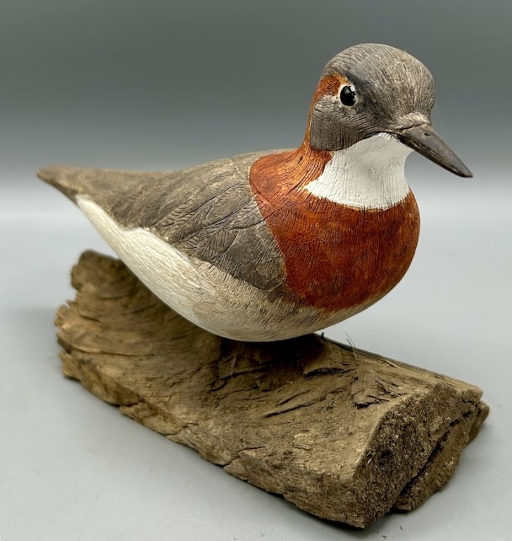 Ring-Necked Phalarope Carving (1 of 4)