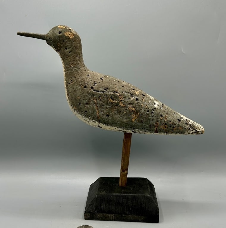 A Cork Shorebird Decoy from Long Island, NY (1 of 3)