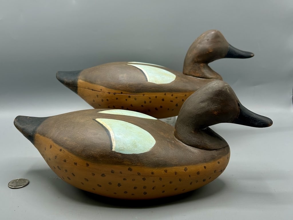 Two Blue-Winged Teal Decoys by Ken Yacaine (1 of 3)