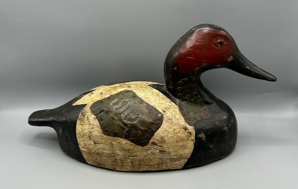 Folk Art Canvasback Drake Decoy by Wildfowler (1 of 3)