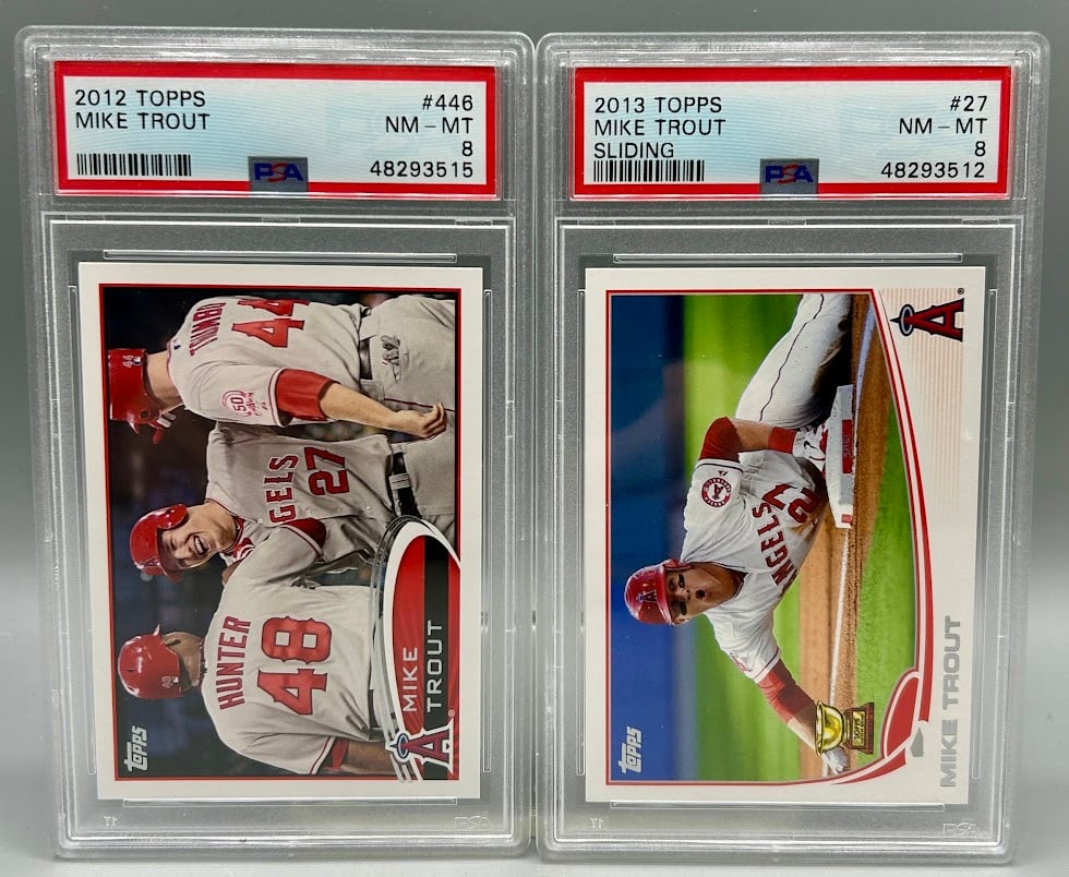 Two Mike Trout Baseball Cards - 3