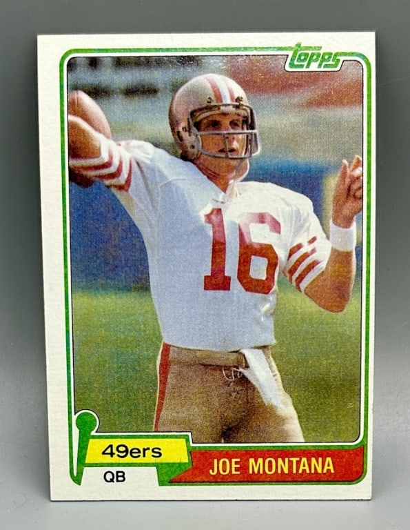Joe Montana Football Card (1 of 2)