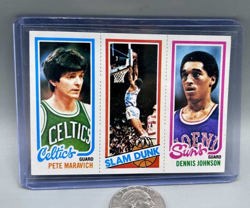 Pete Maravich, DJ, and Lloyd Free Basketball Card (1 of 2)