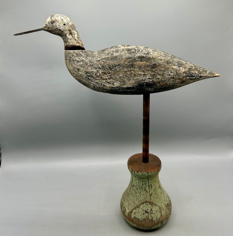 Plover Shorebird Decoy from the Coffin Family Nantucket - 2