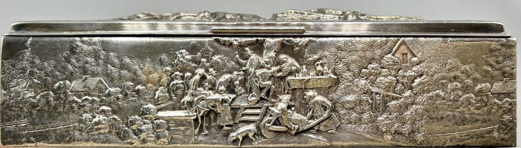 Danish Repousse Silver Box - 2