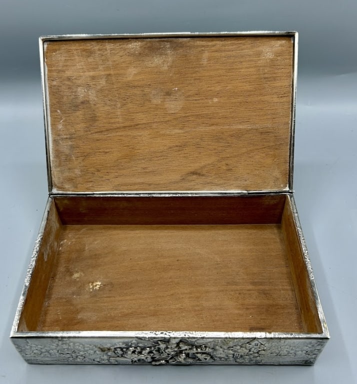 Danish Repousse Silver Box - 5