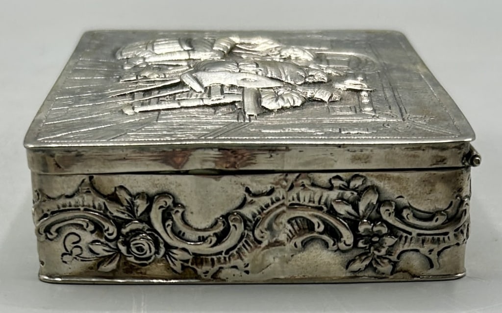 Danish Repousse Silver Box - 2
