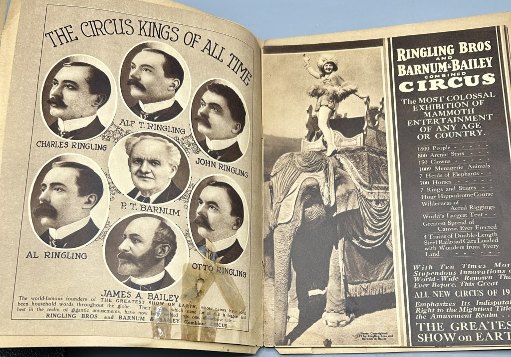 1935 Famous Circus Ringling Bros.Program - 2