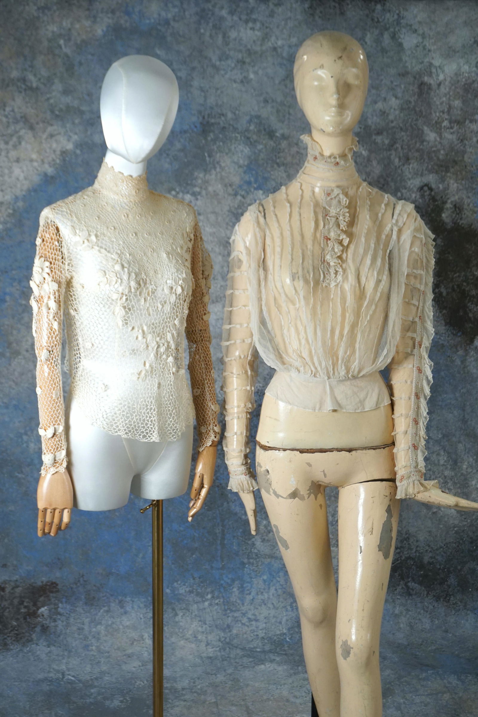 Antique lace bodice lot of two early 1900s (1 of 10)