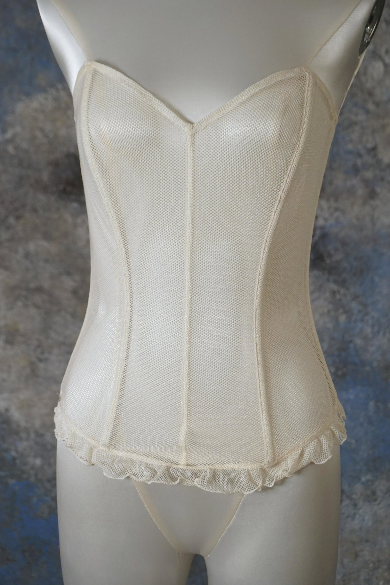 Vintage La Perla cotton net summer corset (1 of 7)