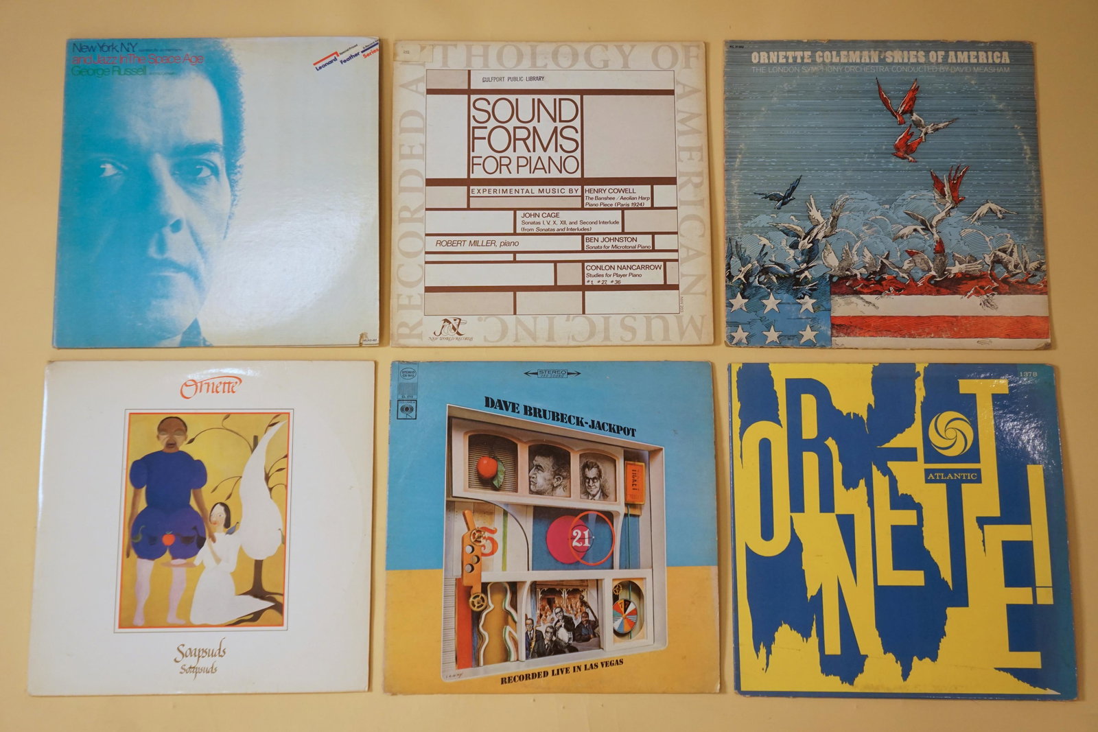 Lot of 6 vinyl LP records, jazz, various artists, 60s (1 of 10)
