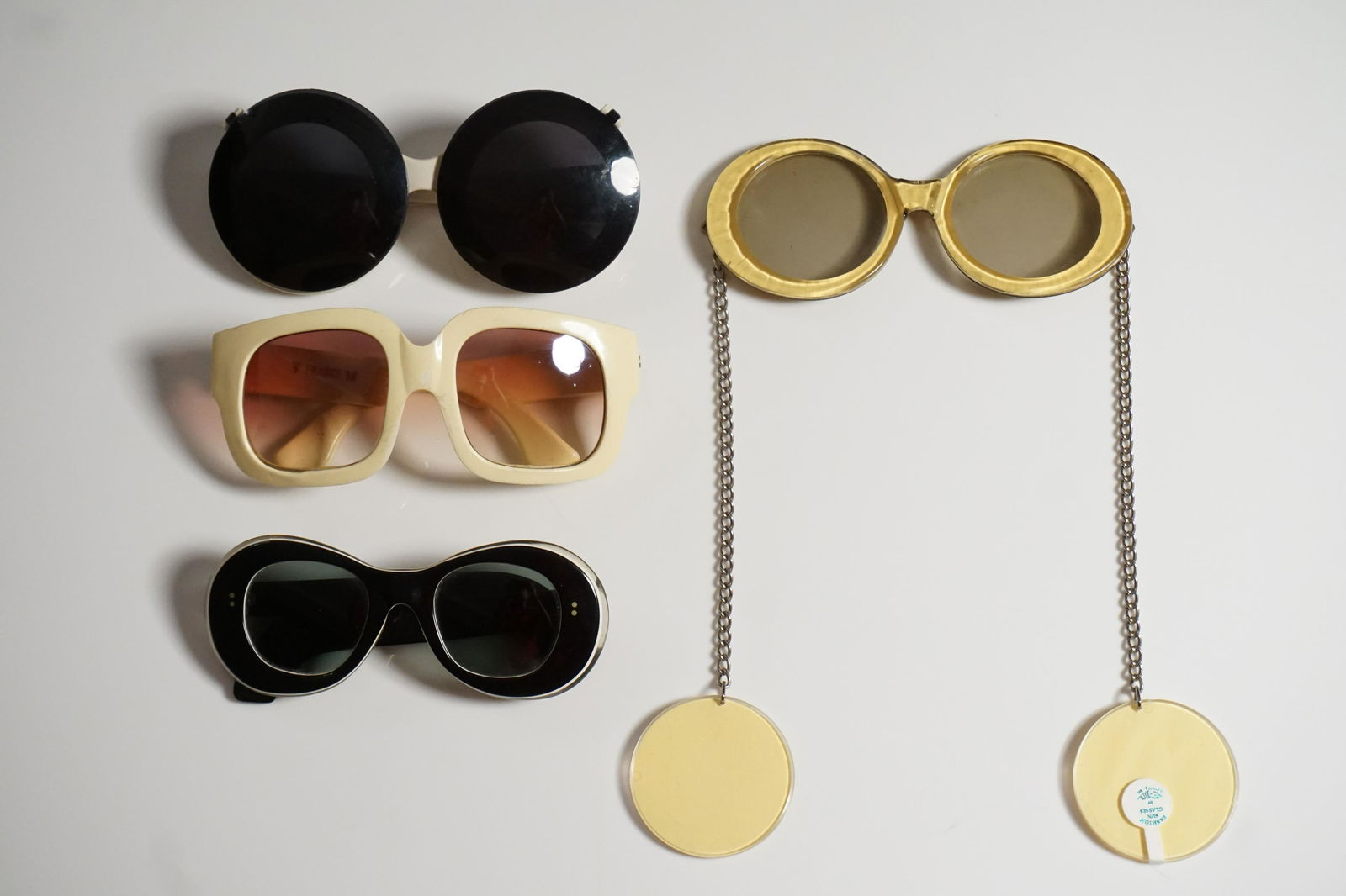 Vintage French mod sunglasses lot of four (1 of 12)