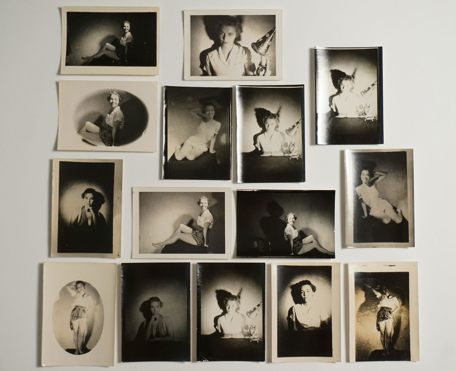 Vintage 1940s photographs collection, girl with clown hat (15) (1 of 12)