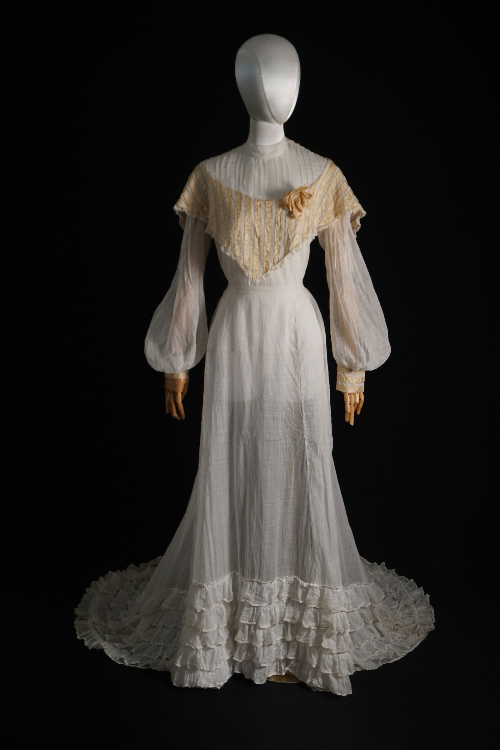 Antique Gibson Girl cotton dress ensemble (1 of 16)