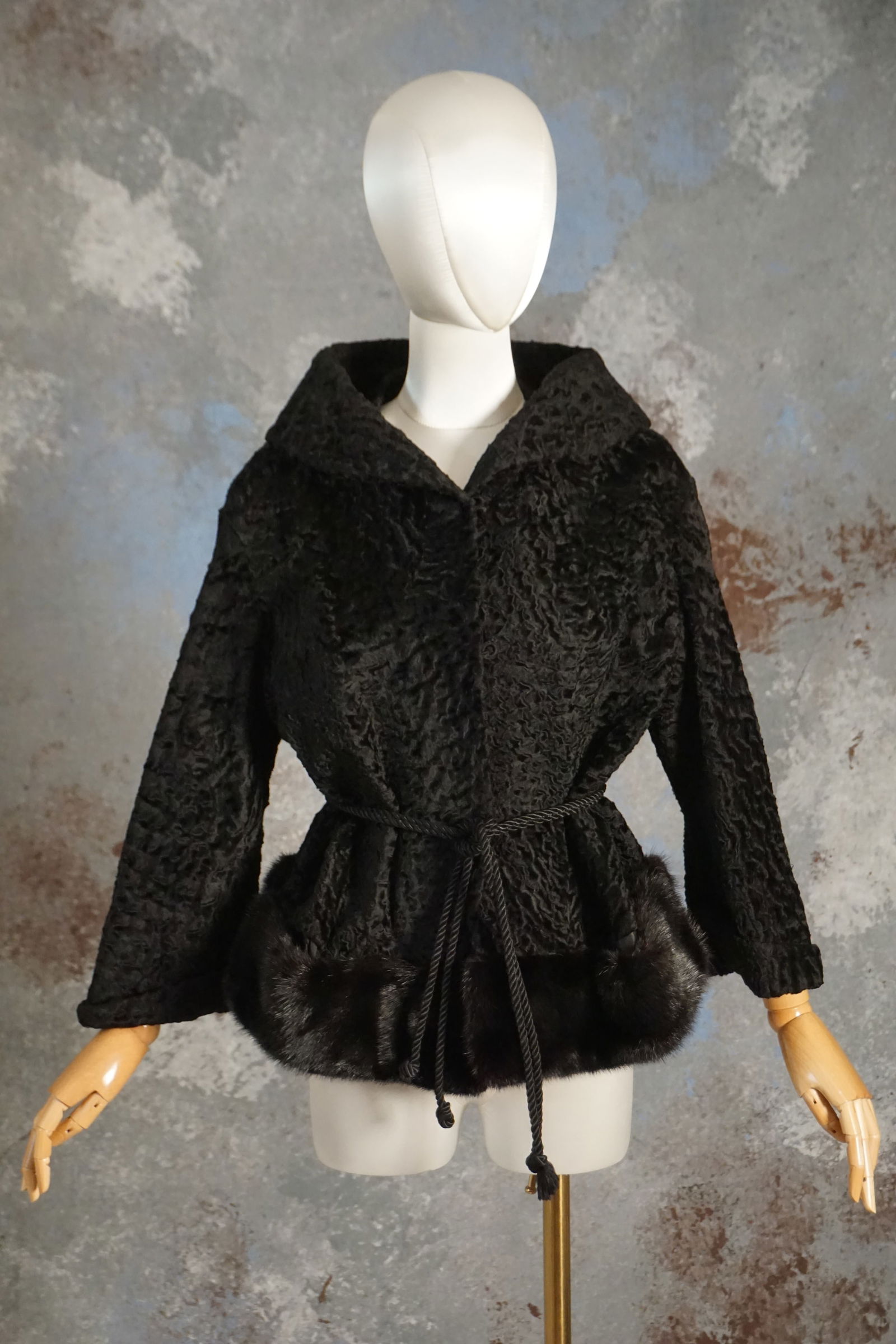 1950s Lammoire Argentine lamb fur mink coat (1 of 8)