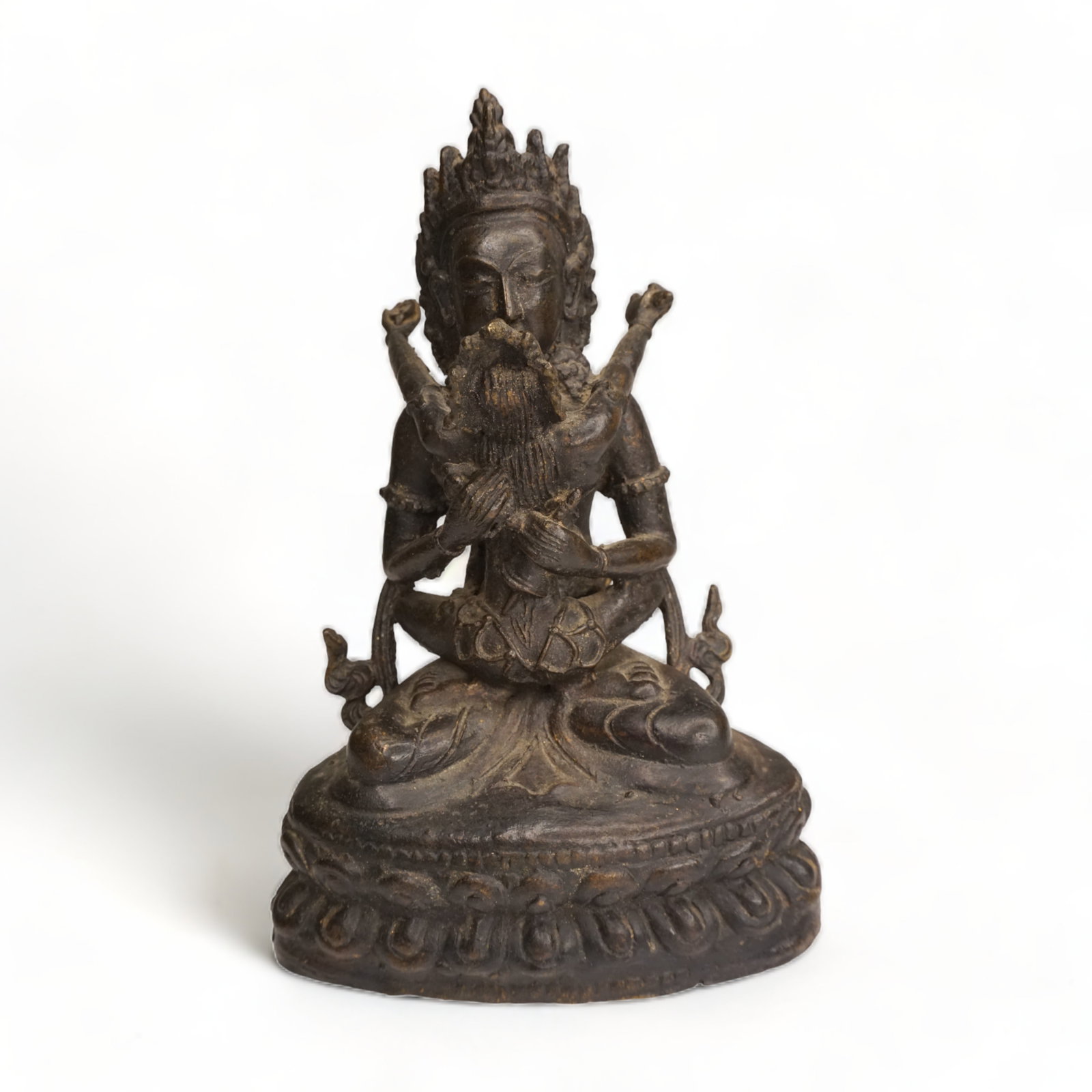 Antique Nepalese or Tibetan bronze in Yab Yum (1 of 6)
