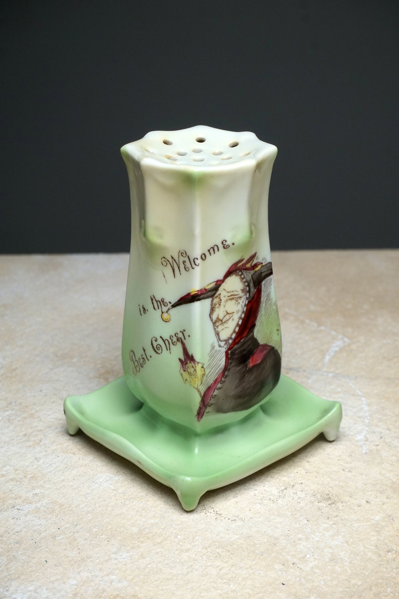 Rare Royal Bayreuth jester hatpin holder c. 1900 (1 of 5)