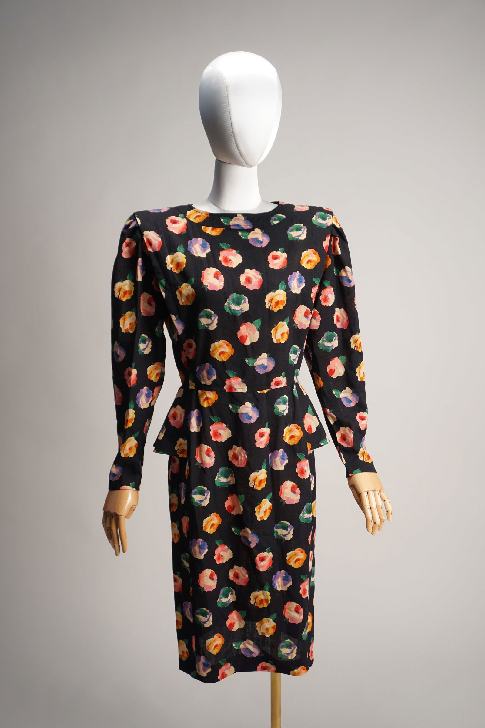 Vintage Ungaro Paris floral cotton dress and jacket (1 of 8)