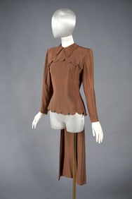Unusual Vintage 1940s Rayon Blouse, Reich Originals