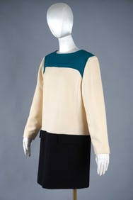 Vintage Courrèges Paris Colorblock Mod Dress, France