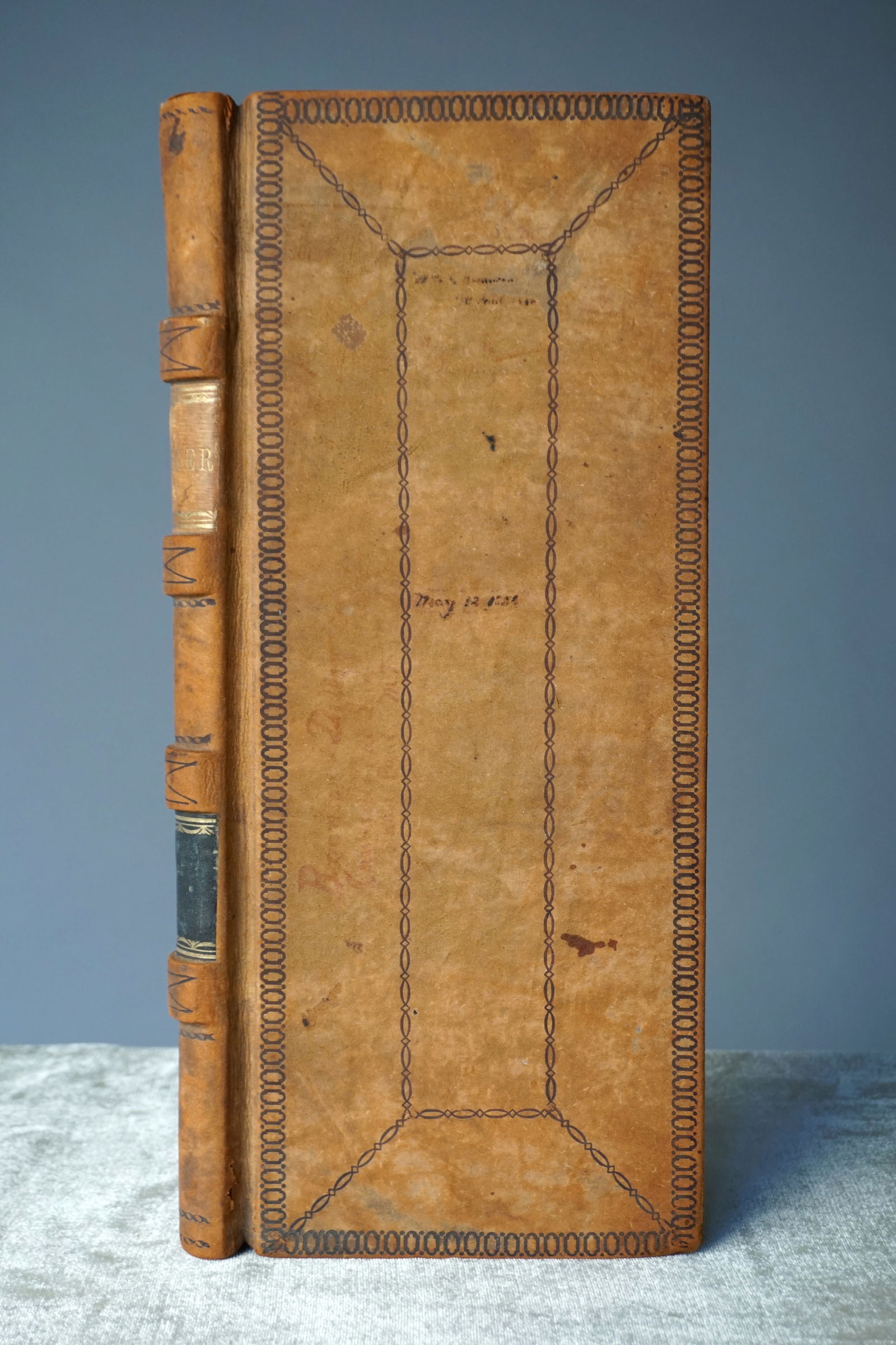 Mid 19th Century Leather Bound Ledger Book, Unused, Dated 1856 (1 of 11)